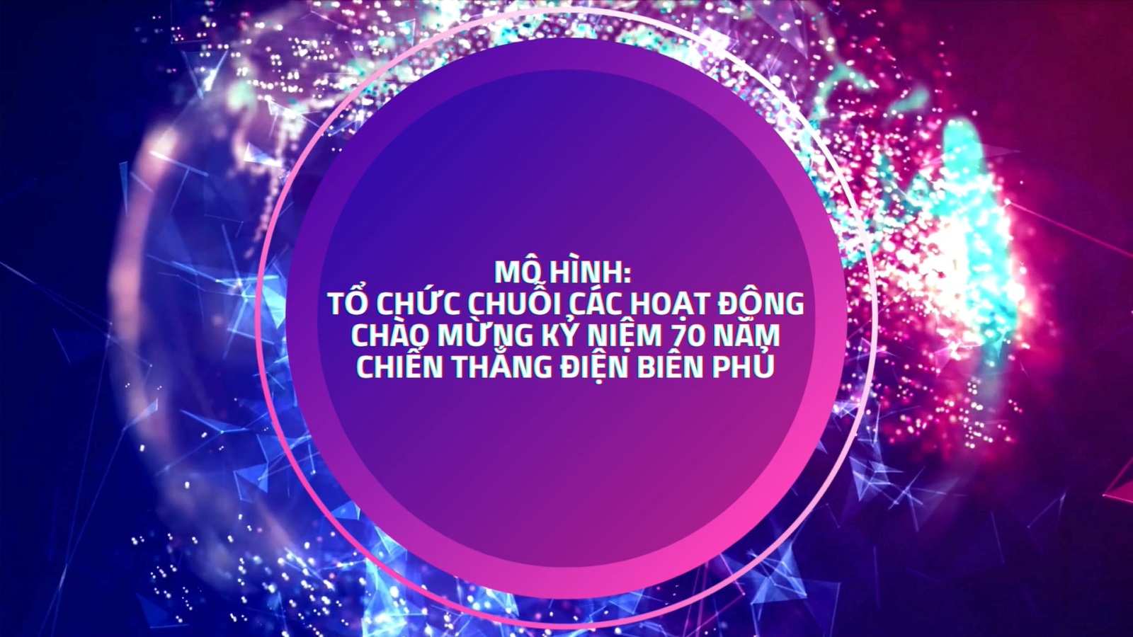 Mô hình tổ chức chuỗi các hoạt động chào mừng kỷ niệm 70 năm chiến thắng điện biên phủ